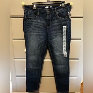 Old Navy Rock Star Super Skinny Jeans NEW 12 SHORT blue